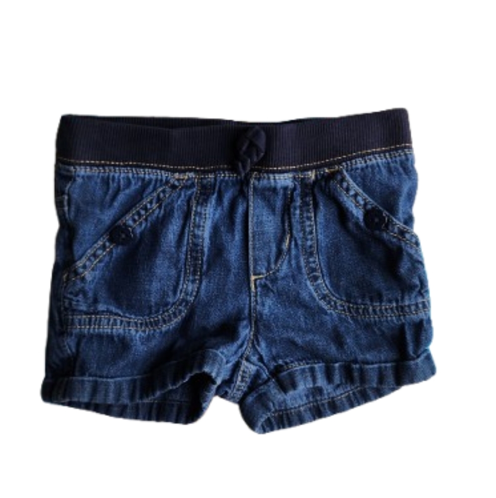 Place Blue and Black Denim with Contrast Stitching